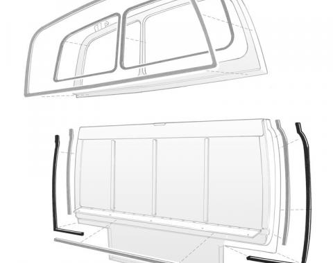 Dennis Carpenter Tailgate Side And Bottom Seal - 1950-51 Ford Car 0A-7941632