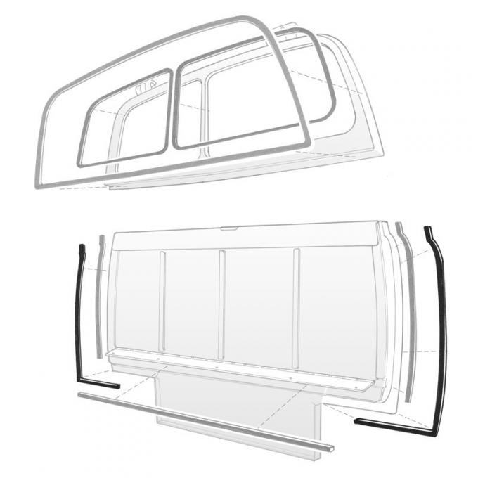 Dennis Carpenter Tailgate Side And Bottom Seal - 1950-51 Ford Car 0A-7941632