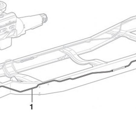 Ford Truck Fuel Line, Pump to Carb, 351 2BBL or 4BBL, Stainless Steel, 1976-1979