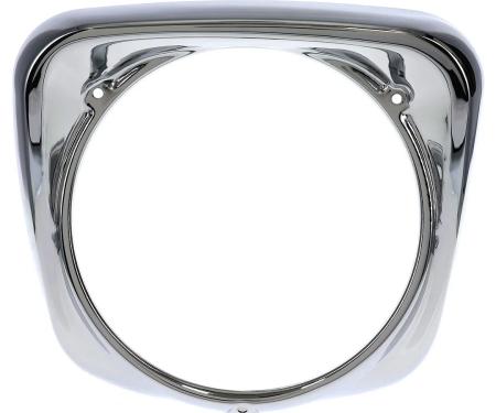 AMD Headlight Bezel, Chrome, LH, 61-66 F100 F250 145-4561-L