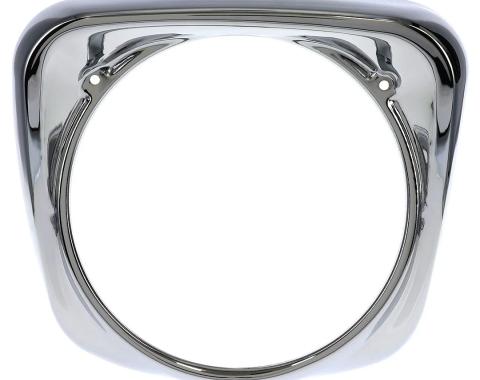 AMD Headlight Bezel, Chrome, LH, 61-66 F100 F250 145-4561-L