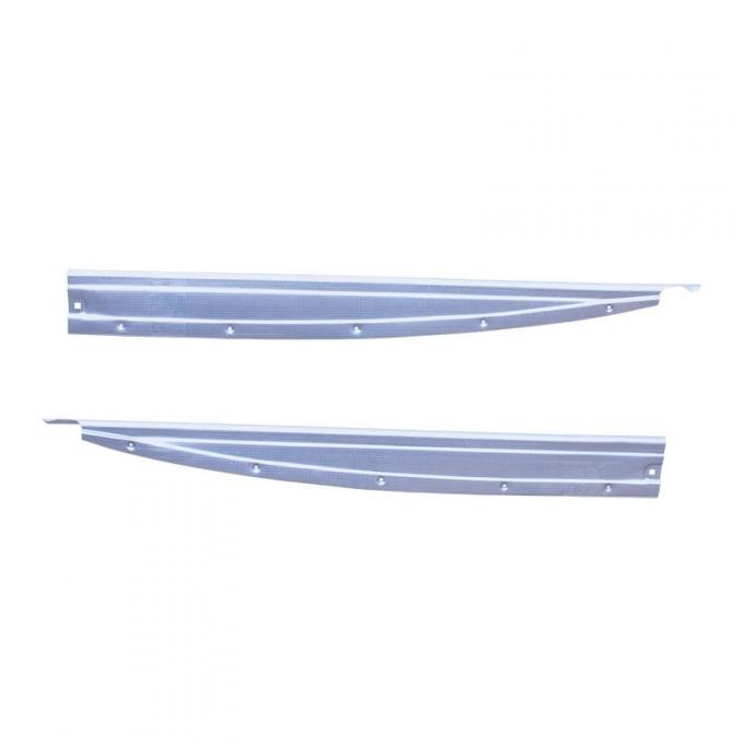 Dennis Carpenter Door Scuff Plates - 5W Coupe, 4 Door Front - Pair - 1933-34 Ford Car   40-7713250-PR