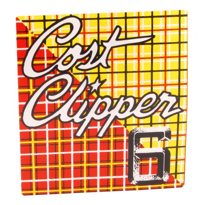 Dennis Carpenter Decal - Valve Cover - Cost Clipper 6 - 1955-56 Ford Truck     DF-1083