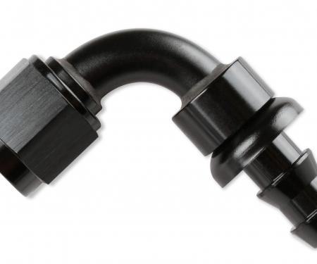 Mr. Gasket -4 90 Degree Push-on Hose Ends, Black 209004-BL