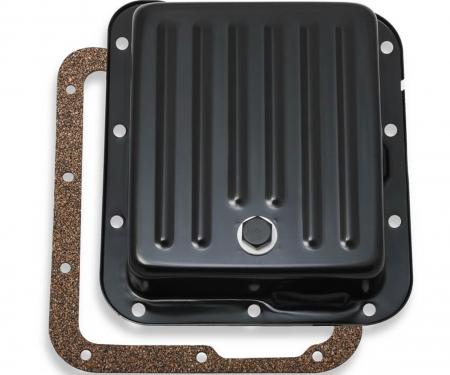 Mr. Gasket Transmission Oil Pan, Black Steel 9755BMRG