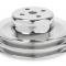 Mr. Gasket Chrome Water Pump Pulley, Double Groove 8831