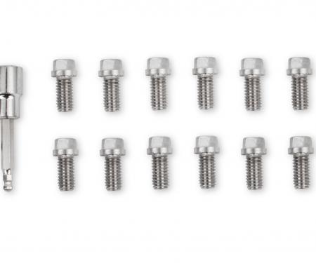 Mr. Gasket Headlock Locking Header Bolts, 3/8-16 X 3/4 Inch, Set of 12 2230G