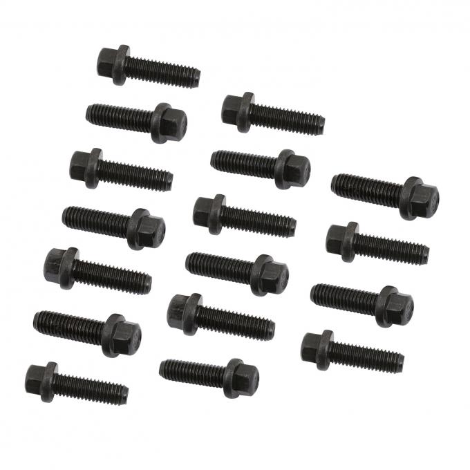 Mr. Gasket Header Bolts, M8-1.25 X 25mm Hex Head, Black Oxide 970G