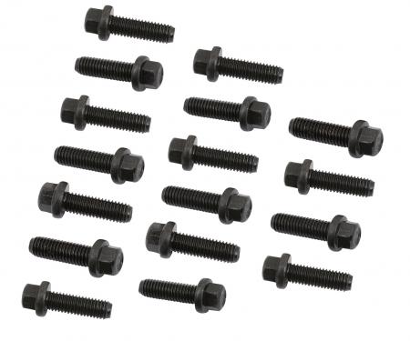 Mr. Gasket Header Bolts, M8-1.25 X 25mm Hex Head, Black Oxide 970G