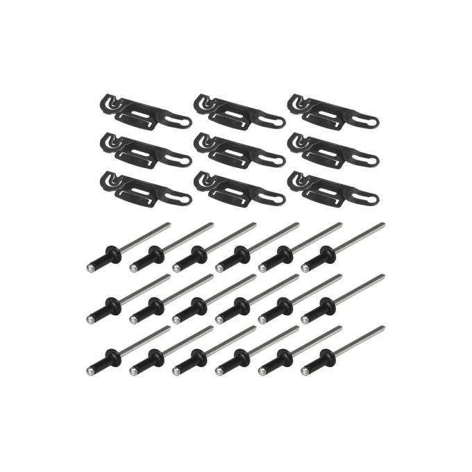 Precision Molding Clip Kit, Lower Windshield, 9 Piece Set PCK-1099-80-LW