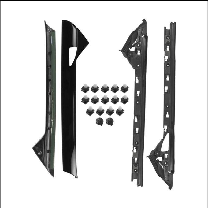 Precision 2011-2019 Ford Explorer Windshield Side Molding Kit for Police Vehicles, LH Cut Out WKT D1843 P