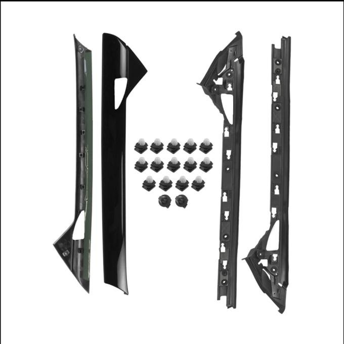 Precision 2011-2019 Ford Explorer Windshield Side Molding Kit for Police Vehicles, LH & RH Cut Out WKT D1843 PLR