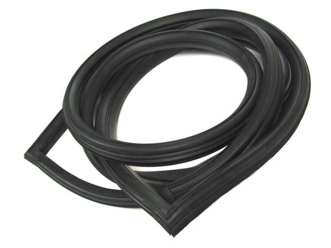 Precision 1969-1970 Ford Mustang Fastback Models - Rear Window Weatherstrip Seal, Works With Chrome Trim That Inserts into Body Clips WCR DB4120