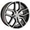 OE Replica Wheels FR73 - 20" Replica Wheel FR73 Fits Ford Explorer Rim 20x9 Black Mach'd Wheel FR73-20090-5450-44MB