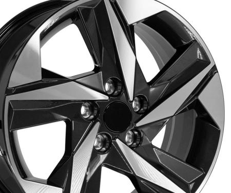 OE Replica Wheels HY12 - 17" Replica HY12 fits Hyundai 17 in. x 7 in. Gloss Black HY12-17070-5450-45MB