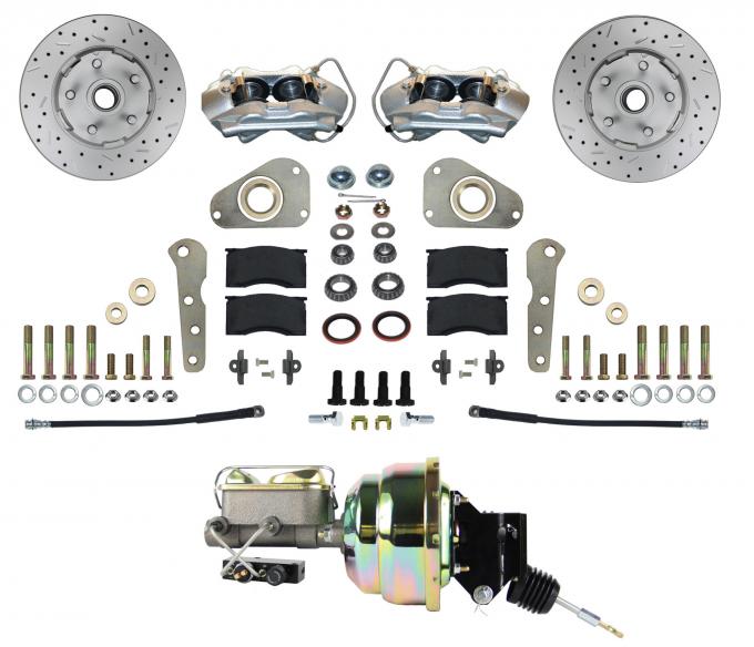 Leed Brakes Power Front Kit with Drilled Rotors and Zinc Plated Calipers FC0025-P307X