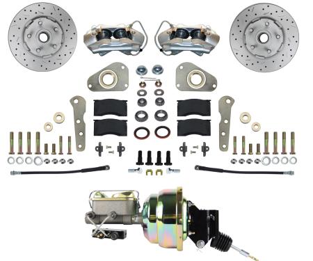 Leed Brakes Power Front Kit with Drilled Rotors and Zinc Plated Calipers FC0025-P307X