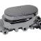 Leed Brakes 8 inch dual power booster, 1 inch bore flat top master disc/drum (Chrome) G9FB2