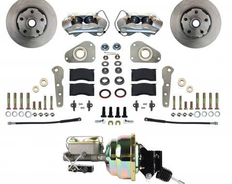 Leed Brakes Power Front Kit with Plain Rotors and Zinc Plated Calipers FC0025-P307