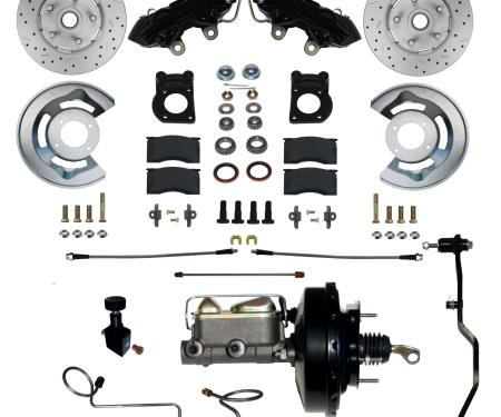 Leed Brakes Power Front Kit with Drilled Rotors and Black Powder Coated Calipers BFC0002-3405AX