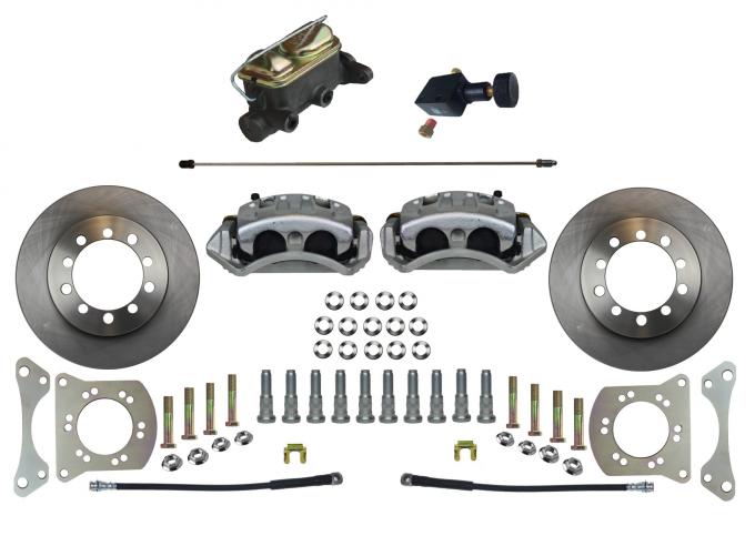 Leed Brakes Manual Front Kit with Plain Rotors and Zinc Plated Calipers FC5001-405