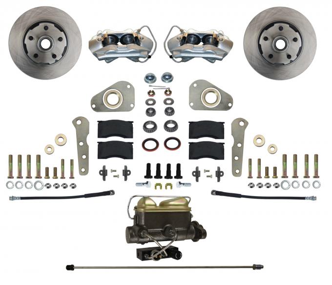 Leed Brakes Power Front Kit with Plain Rotors and Zinc Plated Calipers FC0025-405P