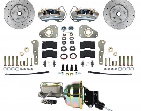 Leed Brakes Power Front Kit with Drilled Rotors and Zinc Plated Calipers FC0025-P307X