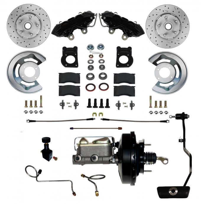 Leed Brakes Power Front Kit with Drilled Rotors and Black Powder Coated Calipers BFC0002-3405AX