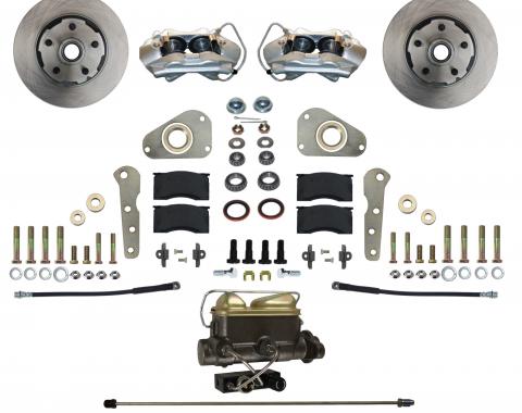 Leed Brakes Power Front Kit with Plain Rotors and Zinc Plated Calipers FC0025-405P