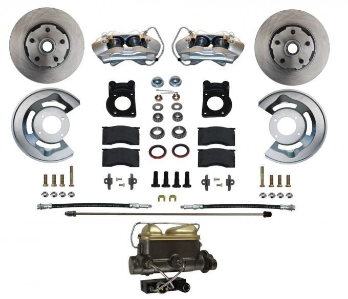 Leed Brakes Manual Front Kit with Plain Rotors and Zinc Plated Calipers FC0001-4C7