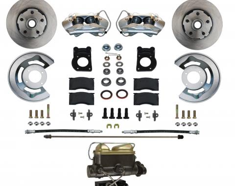 Leed Brakes Manual Front Kit with Plain Rotors and Zinc Plated Calipers FC0001-4C7