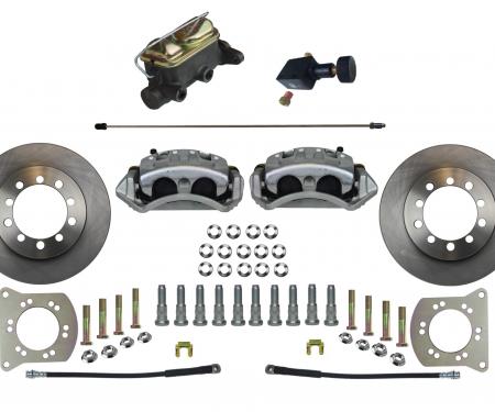 Leed Brakes Manual Front Kit with Plain Rotors and Zinc Plated Calipers FC5001-405