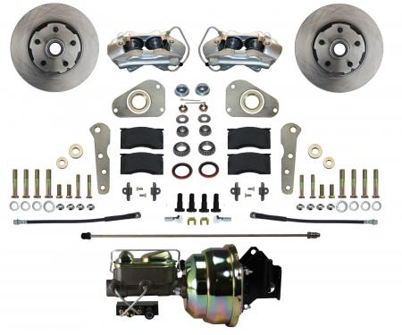 Leed Brakes Power Front Kit with Plain Rotors and Zinc Plated Calipers FC0025-8307