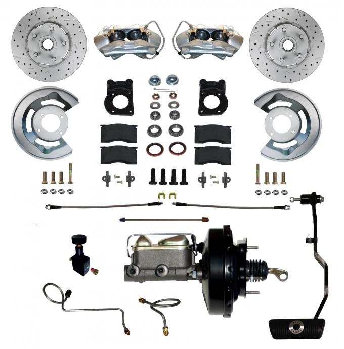 Leed Brakes Power Front Kit with Drilled Rotors and Zinc Plated Calipers FC0003-3405AX