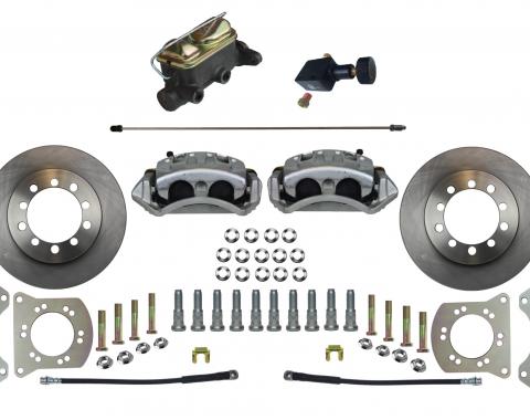 Leed Brakes Manual Front Kit with Plain Rotors and Zinc Plated Calipers FC5001-405