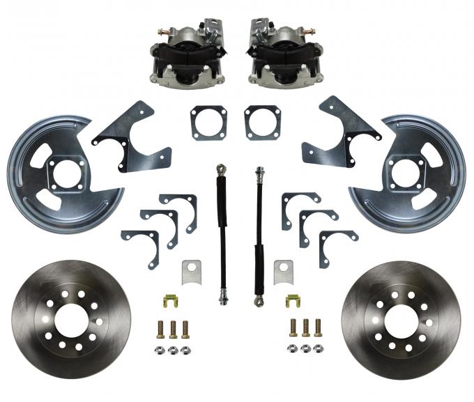 Leed Brakes Rear Disc Brake Kit with Plain Rotors and Zinc Plated Calipers RC1004