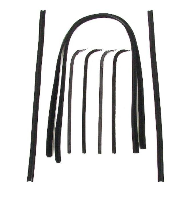 AMD Front Door Window Channel Kit -8pcs, 67-70 Ford F100 F250 F350 Pickup X553-4567-CS