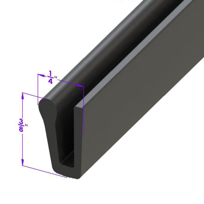 Metro Moulded Parts 1941-1948 Mercury / Ford Fender Skirt Seal. Sold by the Foot LP 111-P/FT