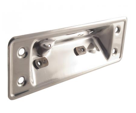Dennis Carpenter Tailgate Latch Release Handle Mounting Plate - Stainless Steel - 1964-72 Ford Truck, 1966-77 Ford Bronco C4TZ-99431C78-SS
