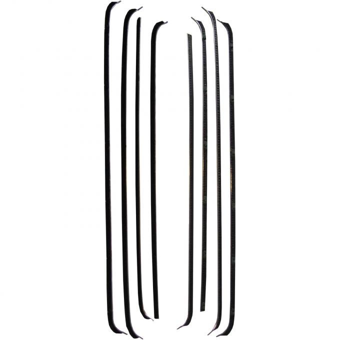 PUI 52-54 FORD 2 DR SEDAN WIN 200623 | Belt Weatherstrip Kit - 8 Pieces - Doors & Quarter Windows - Ford 2 Door Sedan