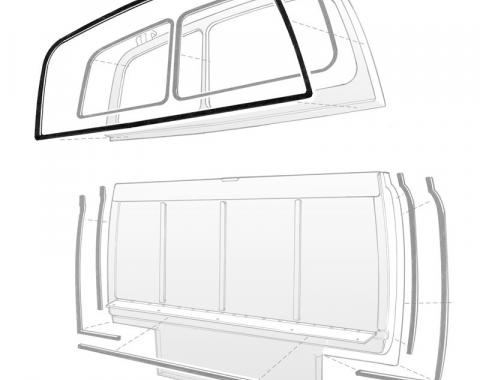 Dennis Carpenter Tailgate Seal - Outer - 1949-51 Ford Car 7A-7943706-A