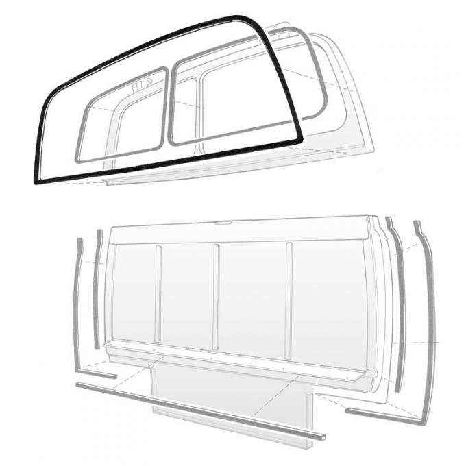 Dennis Carpenter Tailgate Seal - Outer - 1949-51 Ford Car 7A-7943706-A