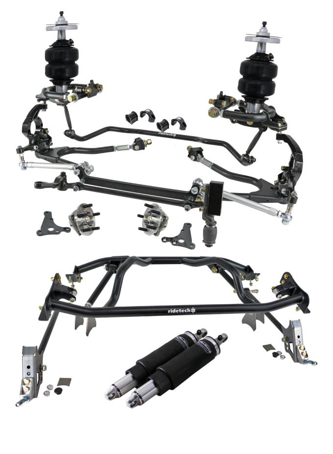 Ridetech HQ Air Suspension System with hub spindles for 1961-1965 Falcon 12280296