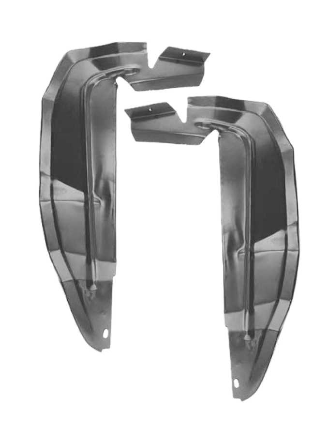 Redline Restomotive® 1967-1968 Ford Mustang Left and Right Rear Fender Splash Shield / Guard