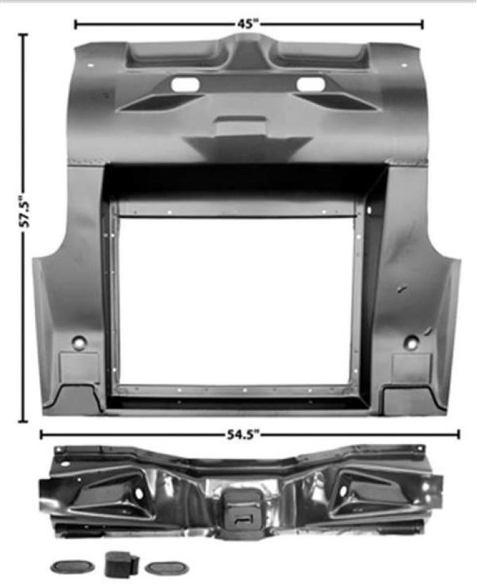 Dynacorn 65-70 Trunk Floor Complete Cp / FB 3649S