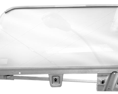 Dynacorn 67-68 Door Glass Kits LH Coupe w/Frame, Run Hinge 3614A