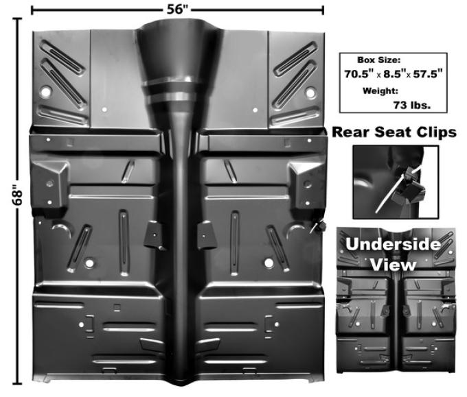 Dynacorn 64-65 Complete Floor Panel 3430