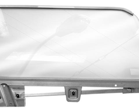 Dynacorn 67-68 Door Glass Kits RH Coupe w/Frame, Run Hinge 3614