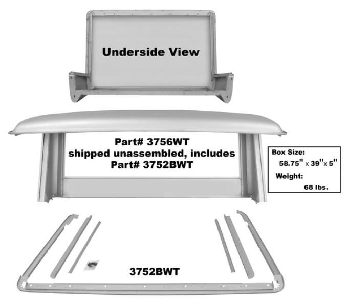 Dynacorn 66-77 Half Cab Panel Set 5pcs, Weld-Thru Primer 3756WT