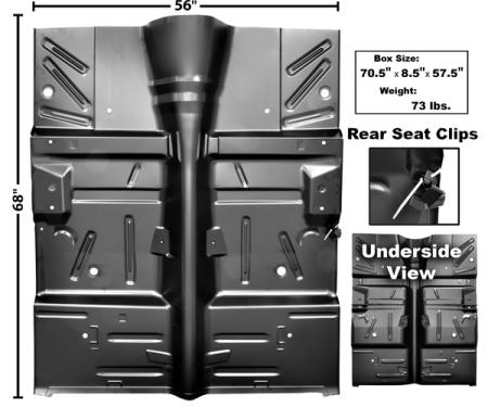 Dynacorn 64-65 Complete Floor Panel 3430